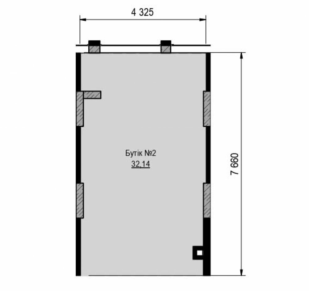 Приміщення вільного призначення 32.14 м² в ЖК PUSHA HOUSE від 39 731 грн/м², Київ