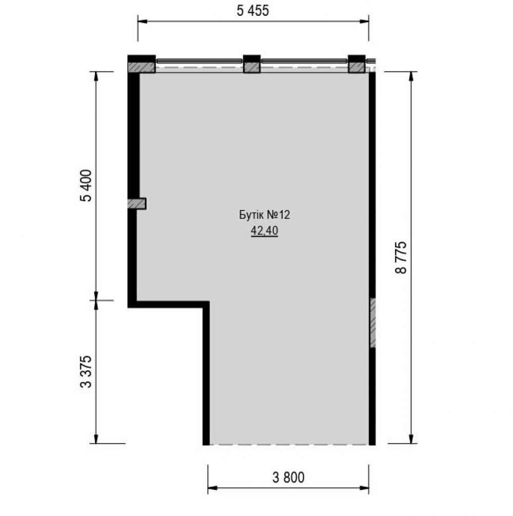 Помещение свободного назначения 42.4 м² в ЖК PUSHA HOUSE от 39 732 грн/м², Киев