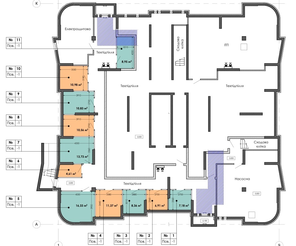 Торговое помещение 11.37 м² в ЖК Каховская от 16 625 грн/м², Киев