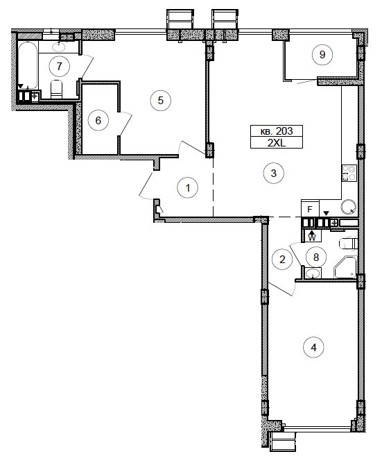 2-кімнатна 74.5 м² в ЖК Respublika від 37 070 грн/м², Київ