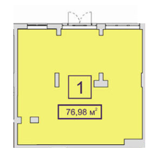 Помещение свободного назначения 76.98 м² в ЖК Центральный-2 от 29 523 грн/м², г. Ирпень