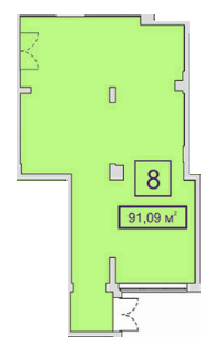 Помещение свободного назначения 91.09 м² в ЖК Центральный-2 от 31 018 грн/м², г. Ирпень