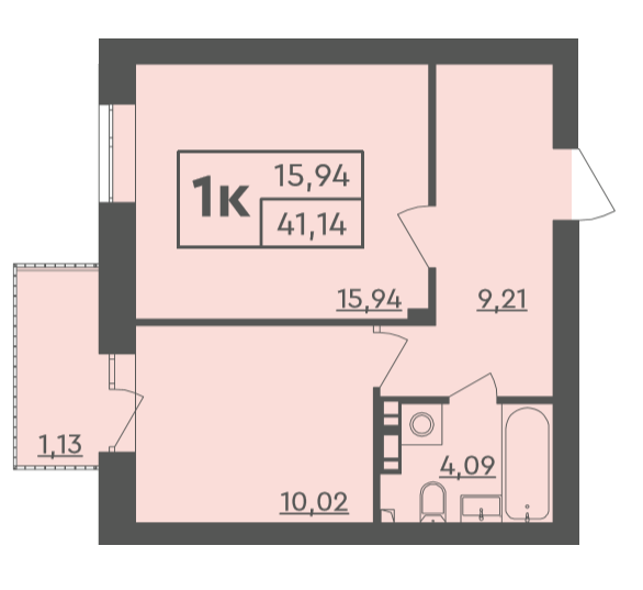 1-кімнатна 41.14 м² в ЖК Scandia від 19 000 грн/м², м. Бровари