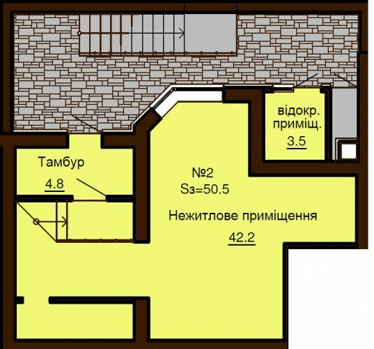 Помещение свободного назначения 50.5 м² в ЖК София Резиденс от застройщика, с. Софиевская Борщаговка