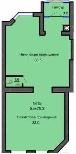 Приміщення вільного призначення 75.3 м² в ЖК Софія Резіденс від забудовника, с. Софіївська Борщагівка