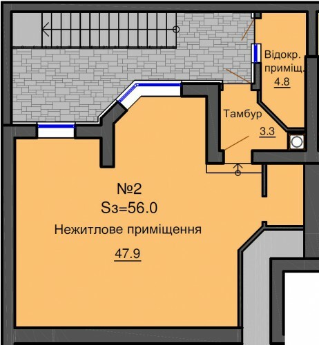 Приміщення вільного призначення 56 м² в ЖК Софія Резіденс від забудовника, с. Софіївська Борщагівка