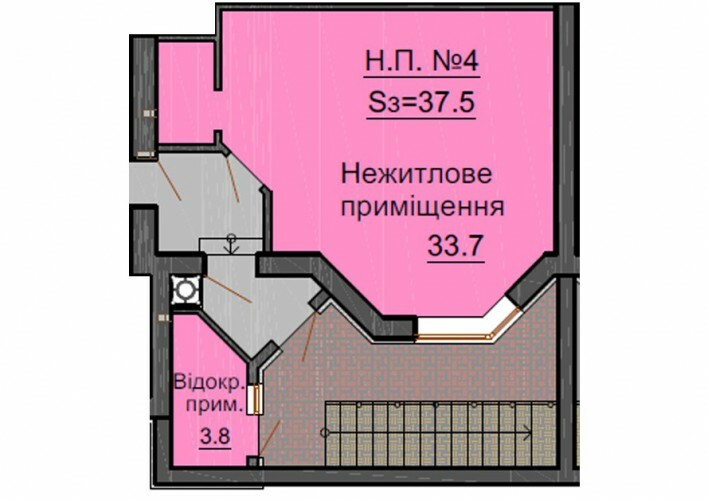 Помещение свободного назначения 37.5 м² в ЖК София Резиденс от застройщика, с. Софиевская Борщаговка