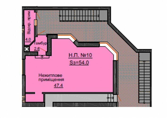 Помещение свободного назначения 54 м² в ЖК София Резиденс от застройщика, с. Софиевская Борщаговка