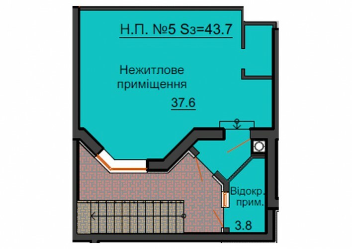 Приміщення вільного призначення 43.7 м² в ЖК Софія Резіденс від забудовника, с. Софіївська Борщагівка