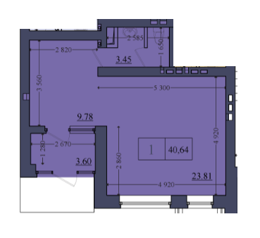 Помещение свободного назначения 40.64 м² в ЖК Эмоция от застройщика, с. Хотов