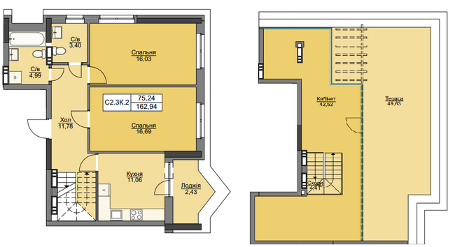 Двухуровневая 162.94 м² в ЖК Вышгород Плаза от 23 000 грн/м², г. Вышгород