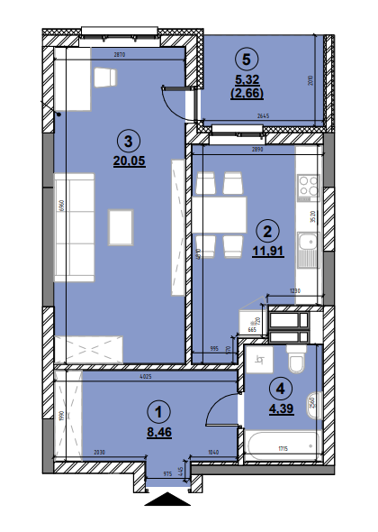 1-комнатная 47.47 м² в ЖК Львовская Площадь от 50 574 грн/м², Киев