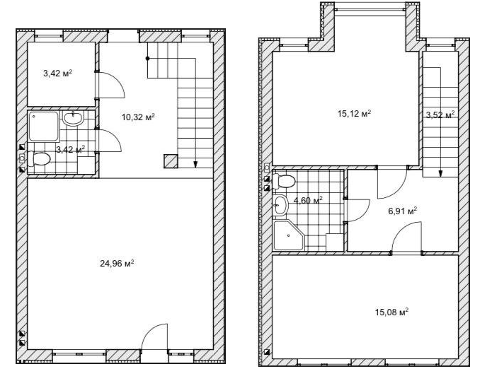 Дуплекс 90 м² в Таунхаус на ул. Черновицкая, 11 от 18 667 грн/м², с. Петропавловская Борщаговка