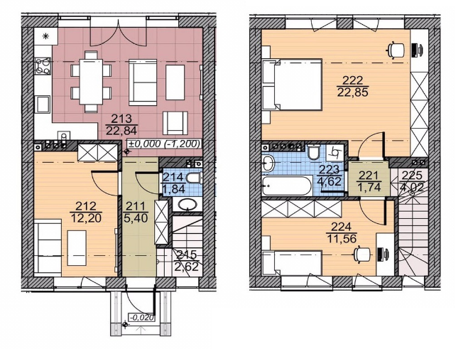 Таунхаус 95 м² в Таунхаусы Family Town от 24 421 грн/м², г. Ирпень