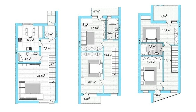 Котедж 233.6 м² в Таунхаус California від 9 118 грн/м², с. Малечковичі