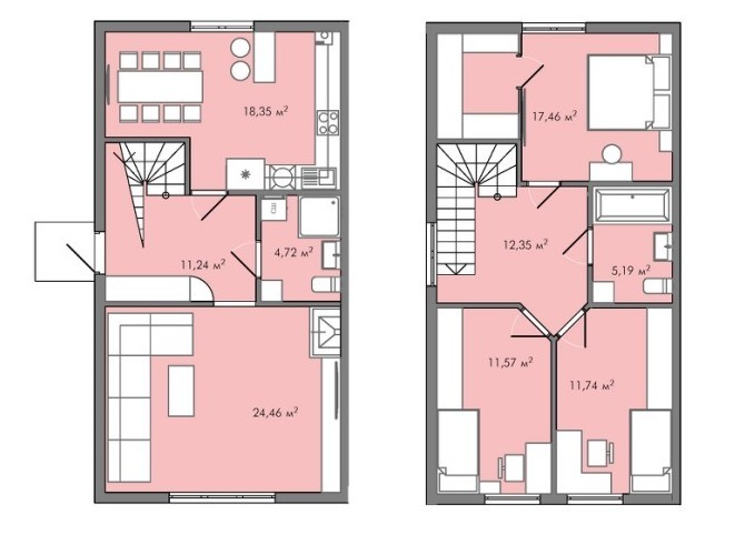 Дуплекс 120 м² в КП Країна Мрій от 12 167 грн/м², Ровно