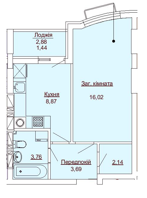 1-комнатная 35.92 м² в ЖК Royal Park от 21 850 грн/м², г. Ирпень