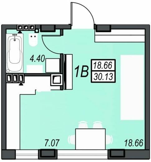 1-кімнатна 30.13 м² в ЖК Sunrise City від 23 350 грн/м², м. Чорноморск