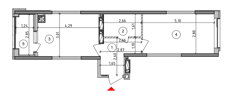 1-комнатная 39.88 м² в ЖК Оптимісто от 25 000 грн/м², с. Гатное