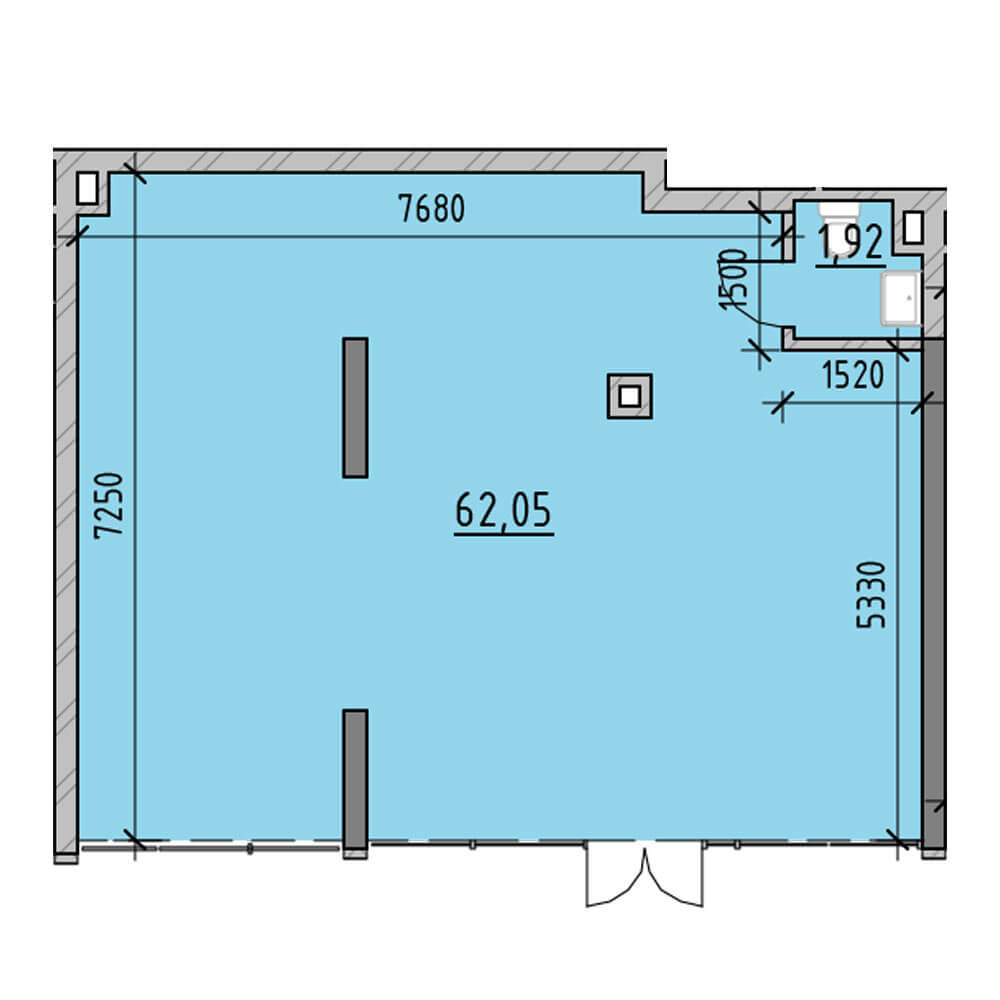 Офіс 56.49 м² в ЖК Nordica Residence від 52 716 грн/м², Київ