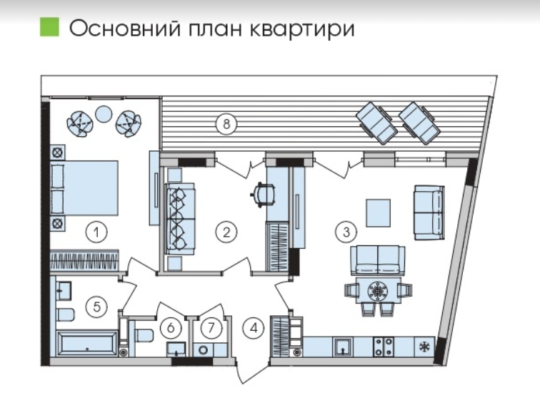 2-комнатная 77.23 м² в ЖК Park Lake City от 39 815 грн/м², с. Подгорцы