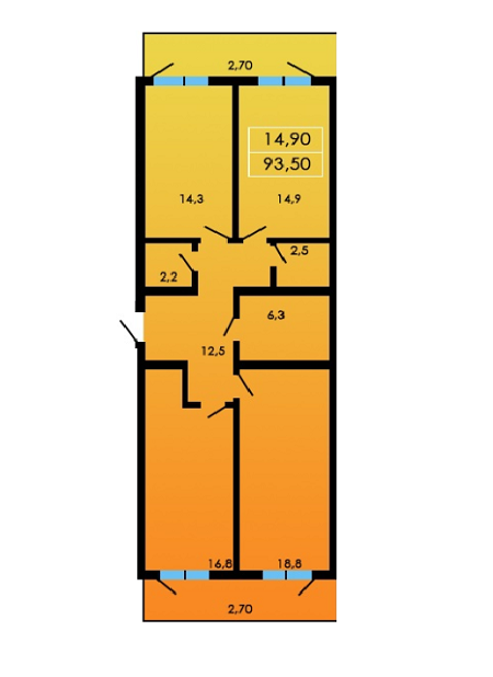 3-кімнатна 93.5 м² в ЖК ЛісSky від 19 750 грн/м², Одеса