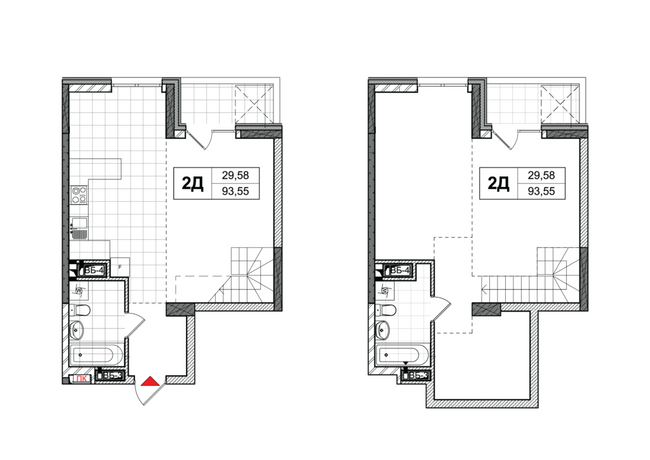 Дворівнева 93.55 м² в ЖК CITY HUB від 28 350 грн/м², Київ