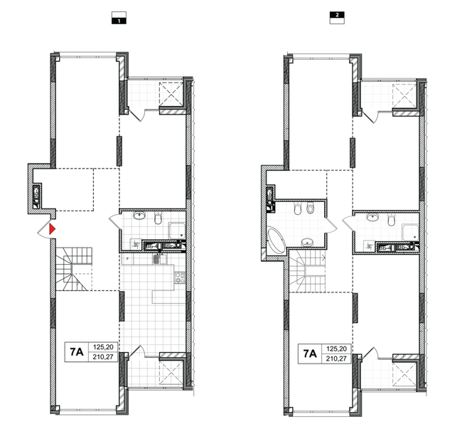 Двухуровневая 208.97 м² в ЖК CITY HUB от 37 322 грн/м², Киев