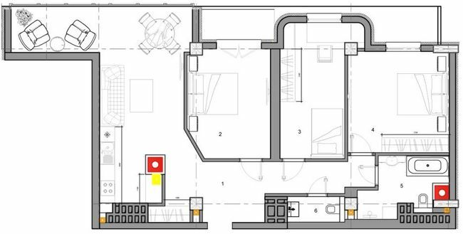 3-кімнатна 106.1 м² в КБ Graf від 59 850 грн/м², Одеса