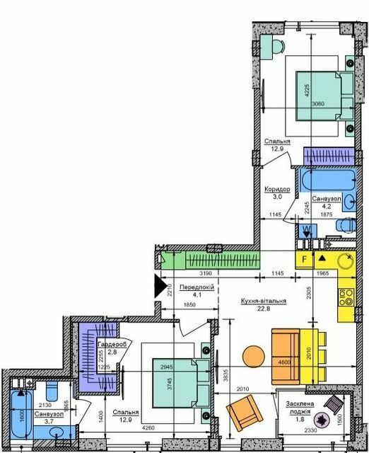 2-кімнатна 68.2 м² в ЖК Respublika від 43 000 грн/м², Київ