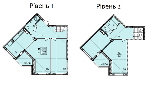 Дворівнева 121.9 м² в ЖК Дмитрівський від 18 250 грн/м², Одеса