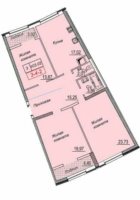 3-комнатная 103.02 м² в ЖК Тридцать вторая жемчужина от 31 450 грн/м², Одесса