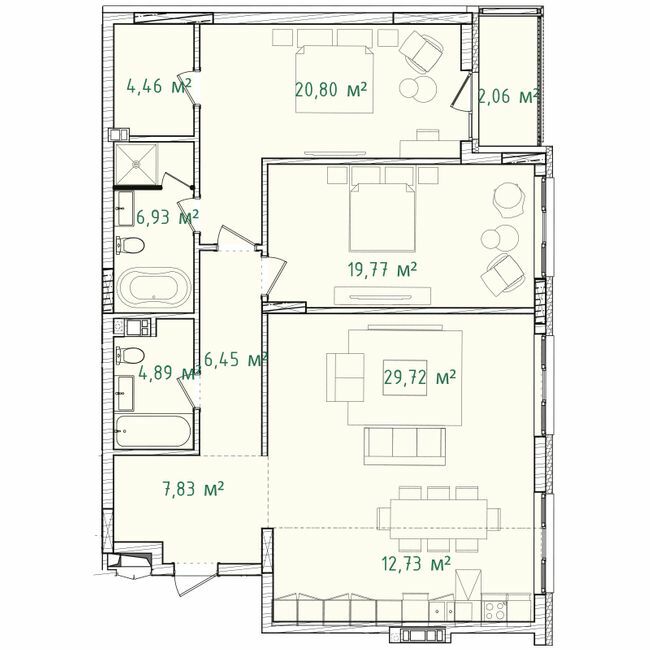 3-комнатная 103.74 м² в ЖК Illinsky House от 90 172 грн/м², Киев