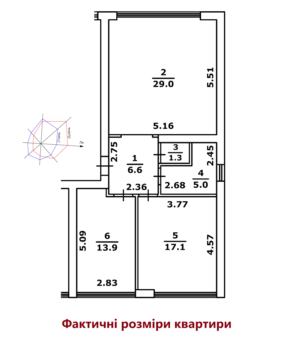 3-комнатная 72 м² в КД Весна на улице Осенней от 26 367 грн/м², Киев
