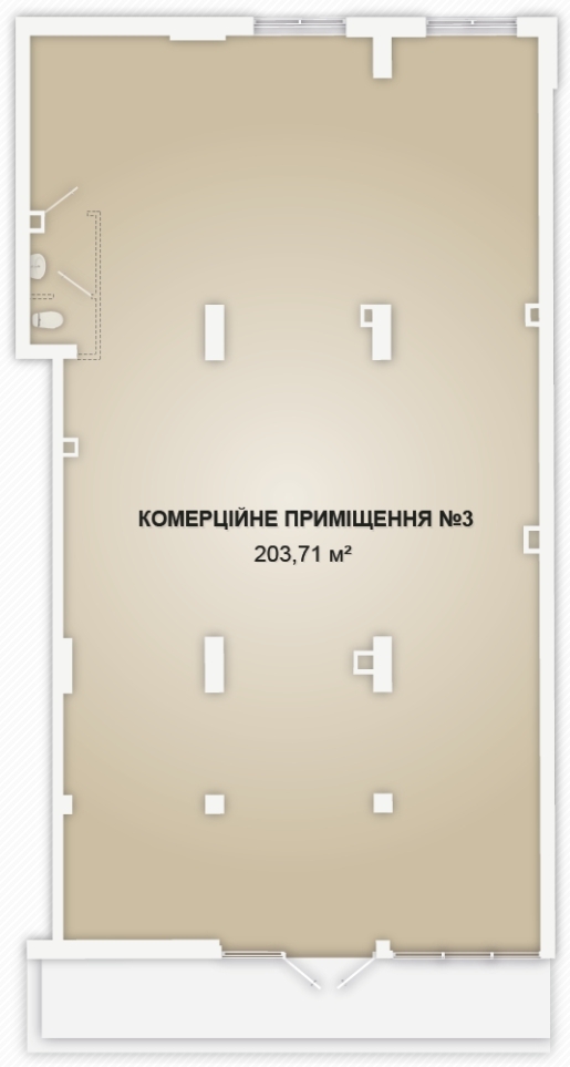 Приміщення вільного призначення 203.7 м² в ЖК LYSTOPAD від 14 600 грн/м², Івано-Франківськ