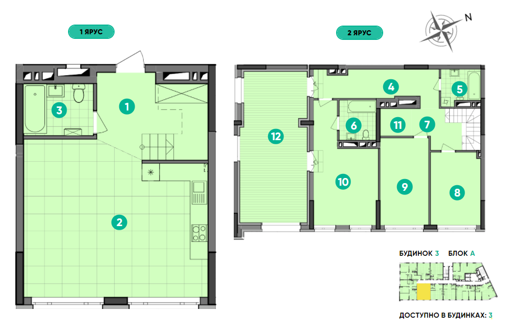 Дворівнева 156.53 м² в ЖК Dibrova Park від 21 478 грн/м², Київ