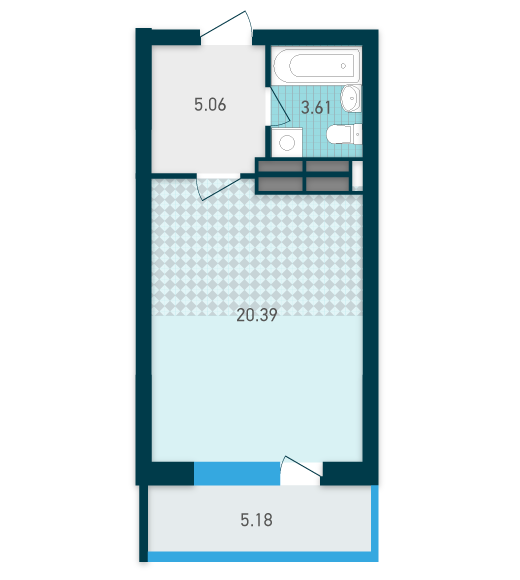 Студія 34.24 м² в ЖК GENESIS від 26 589 грн/м², Київ