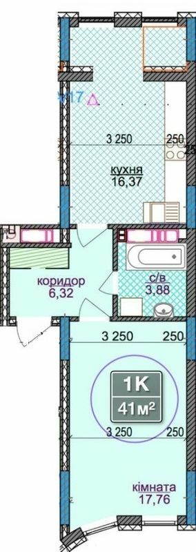 1-комнатная 41 м² в ЖК River Park 3 от застройщика, Ивано-Франковск