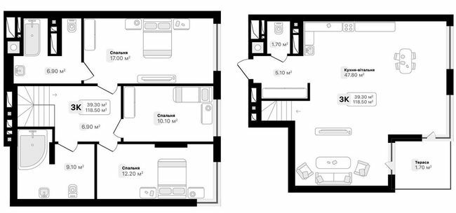 3-комнатная 118.5 м² в ЖК Auroom City от 19 700 грн/м², Львов