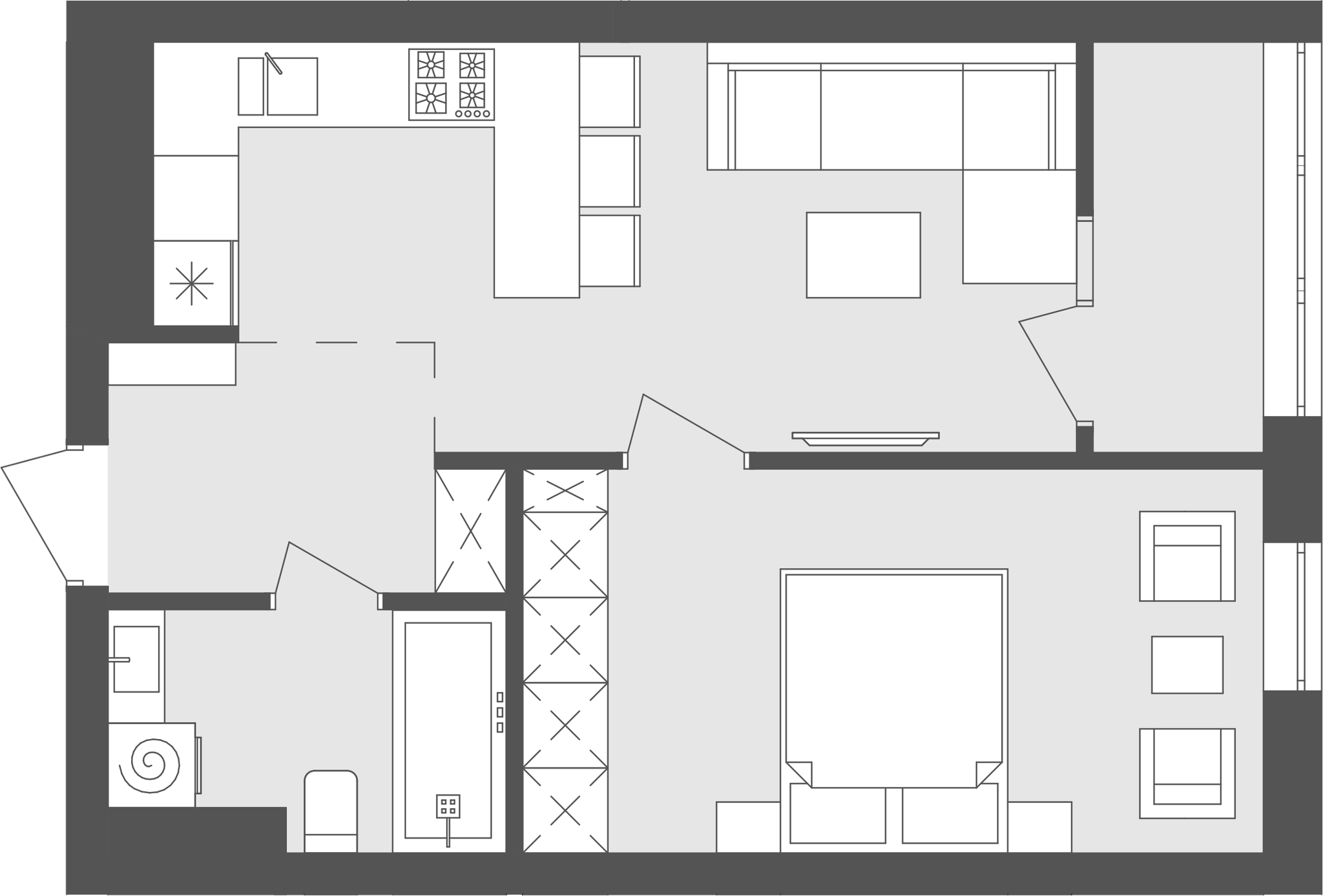 1-кімнатна 43.67 м² в ЖК Avalon Flex від 25 000 грн/м², Львів