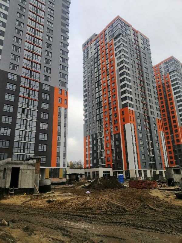 Ход строительства ЖК Бережанский, окт, 2020 год