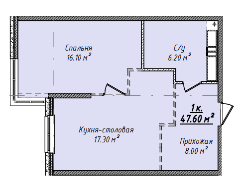 1-кімнатна 47.6 м² в ЖК Mandarin ART від 31 500 грн/м², Одеса