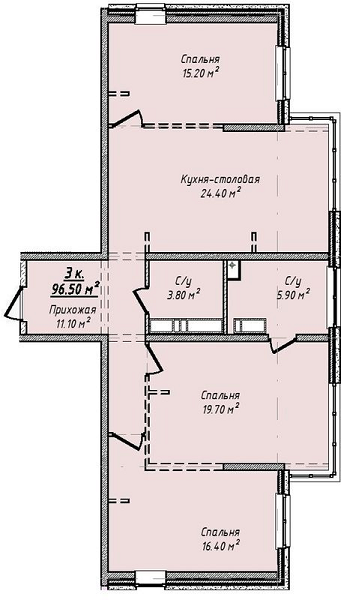 3-комнатная 96.5 м² в ЖК Mandarin ART от 26 050 грн/м², Одесса