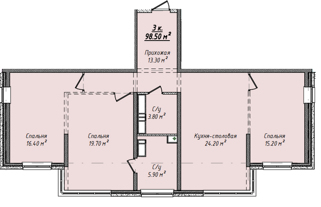 3-комнатная 98.5 м² в ЖК Mandarin ART от 29 550 грн/м², Одесса