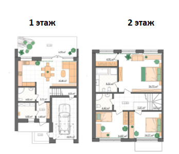 Таунхаус 166.73 м² в Таунхаусы Ivory от 353 713 грн/м², Ровно