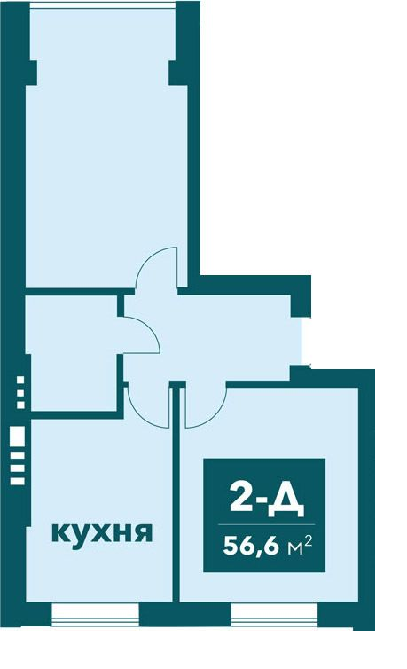 2-комнатная 56.6 м² в ЖК Ибис от 24 200 грн/м², г. Ирпень