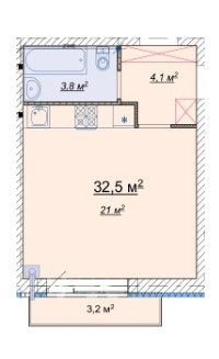 1-кімнатна 32.5 м² в ЖК Дмитро-Олександрівський від 18 900 грн/м², с. Ходосівка