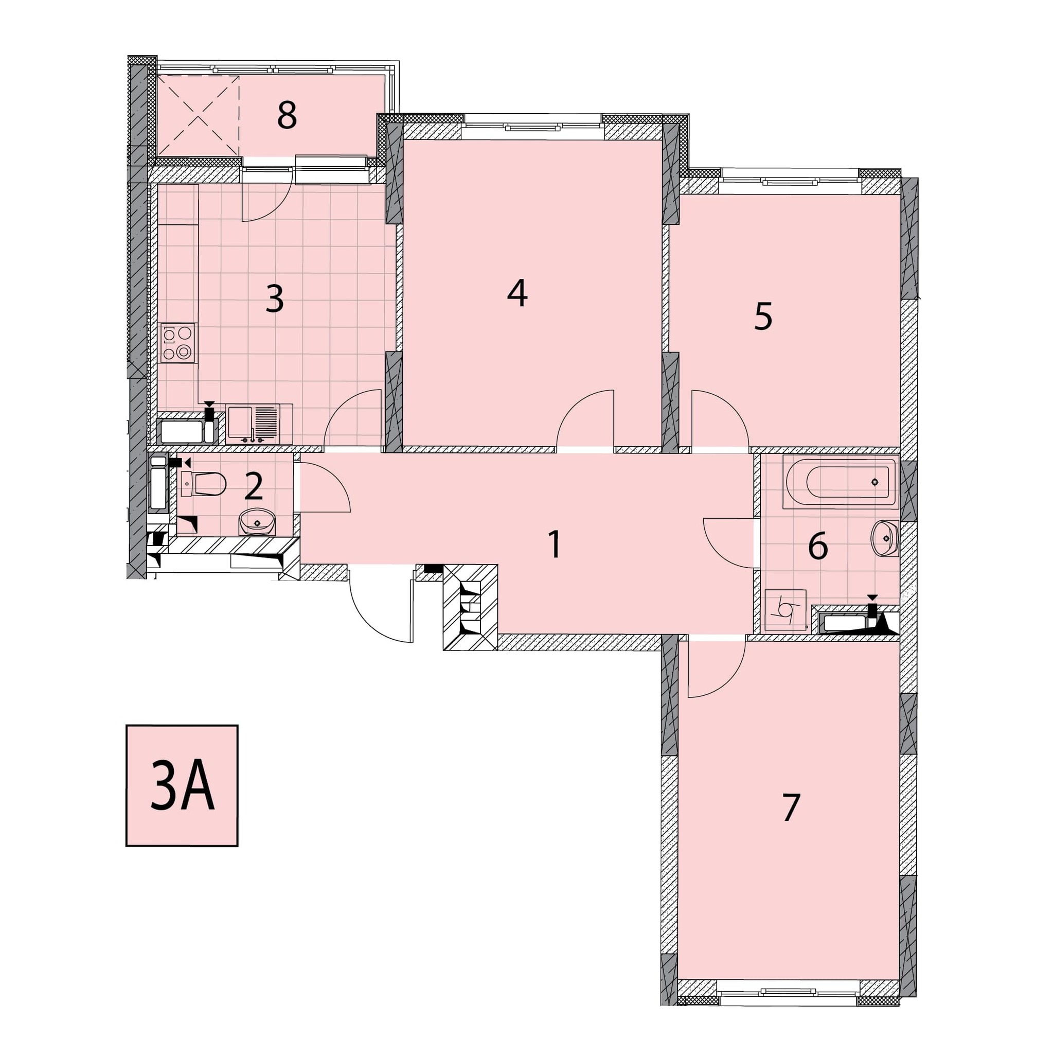 3-комнатная 83.96 м² в ЖК Теремки от 20 500 грн/м², Киев