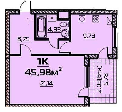 1-кімнатна 46 м² в ЖК Бородіно від 22 550 грн/м², Запоріжжя