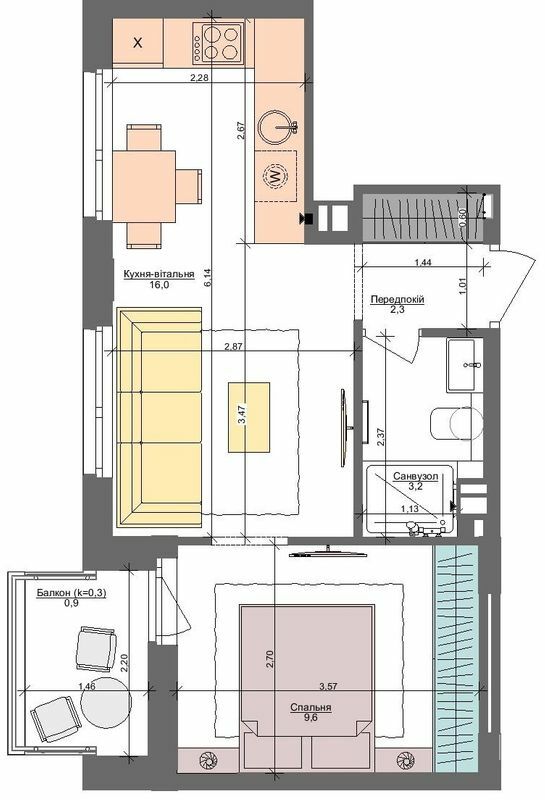 1-кімнатна 32 м² в ЖК Файна Таун від 47 560 грн/м², Київ